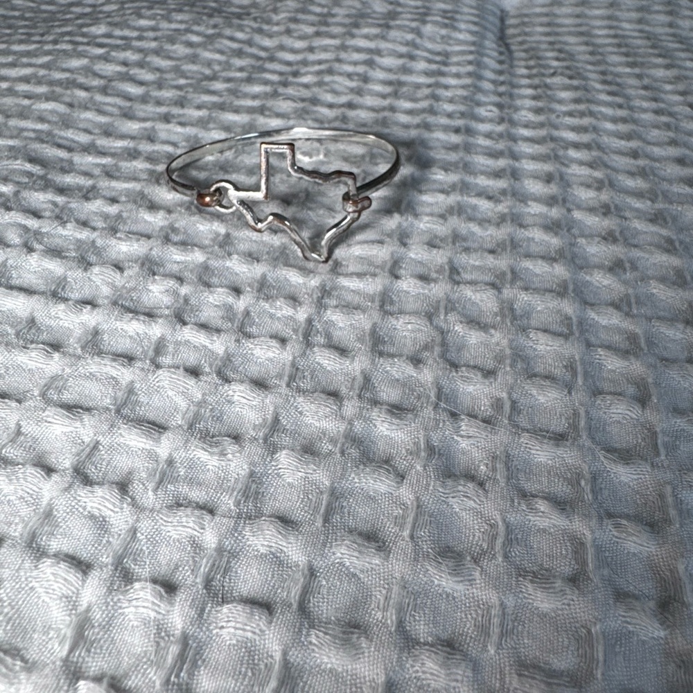 Silver Texas Outline Bracelet